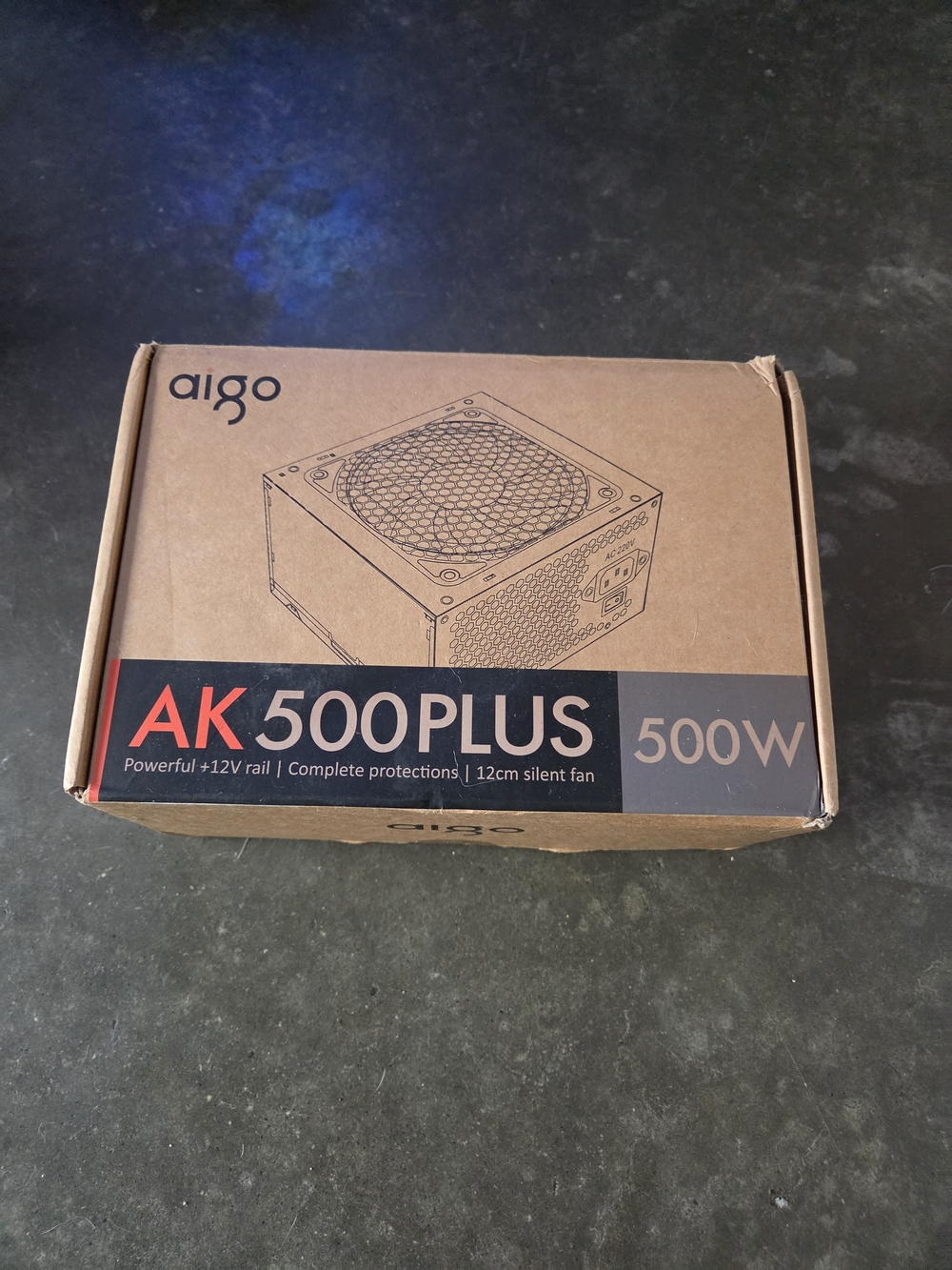 AK 500PLUS 500W Power Supply - Black/Brown